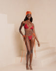 IZA ORANGE Reversible Bikini SET