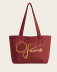 ÖFUURË Small Tote Bag in BROWN