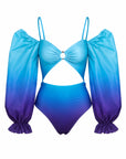 IRIS OFF SHOULDER PUFFY SLEEVE SWIMSUIT