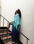 IRIS CHIFFON KAFTAN KIMONO