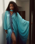 IRIS CHIFFON KAFTAN KIMONO
