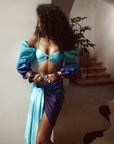 IRIS OFF SHOULDER PUFFY SLEEVE SWIMSUIT