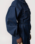 Denim Pinstripe JAKKI Jumpsuit