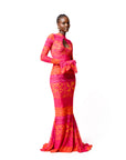 ANU PINK MERMAID MAXI DRESS