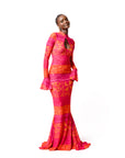 ANU PINK MERMAID MAXI DRESS