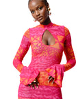 ANU PINK MERMAID MAXI DRESS