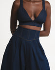 Denim AZURE Bra Top