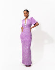 DAYA Sequin Maxi Dress in ALEXANDRITE