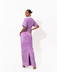 DAYA Sequin Maxi Dress in ALEXANDRITE