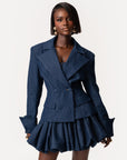 Denim Pinstripe KAIA Blazer