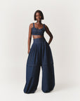 Denim Pinstripe SHANI Pants