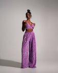LIZA Sequin Bra Top in ALEXANDRITE