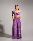 LIZA Sequin Bra Top in ALEXANDRITE