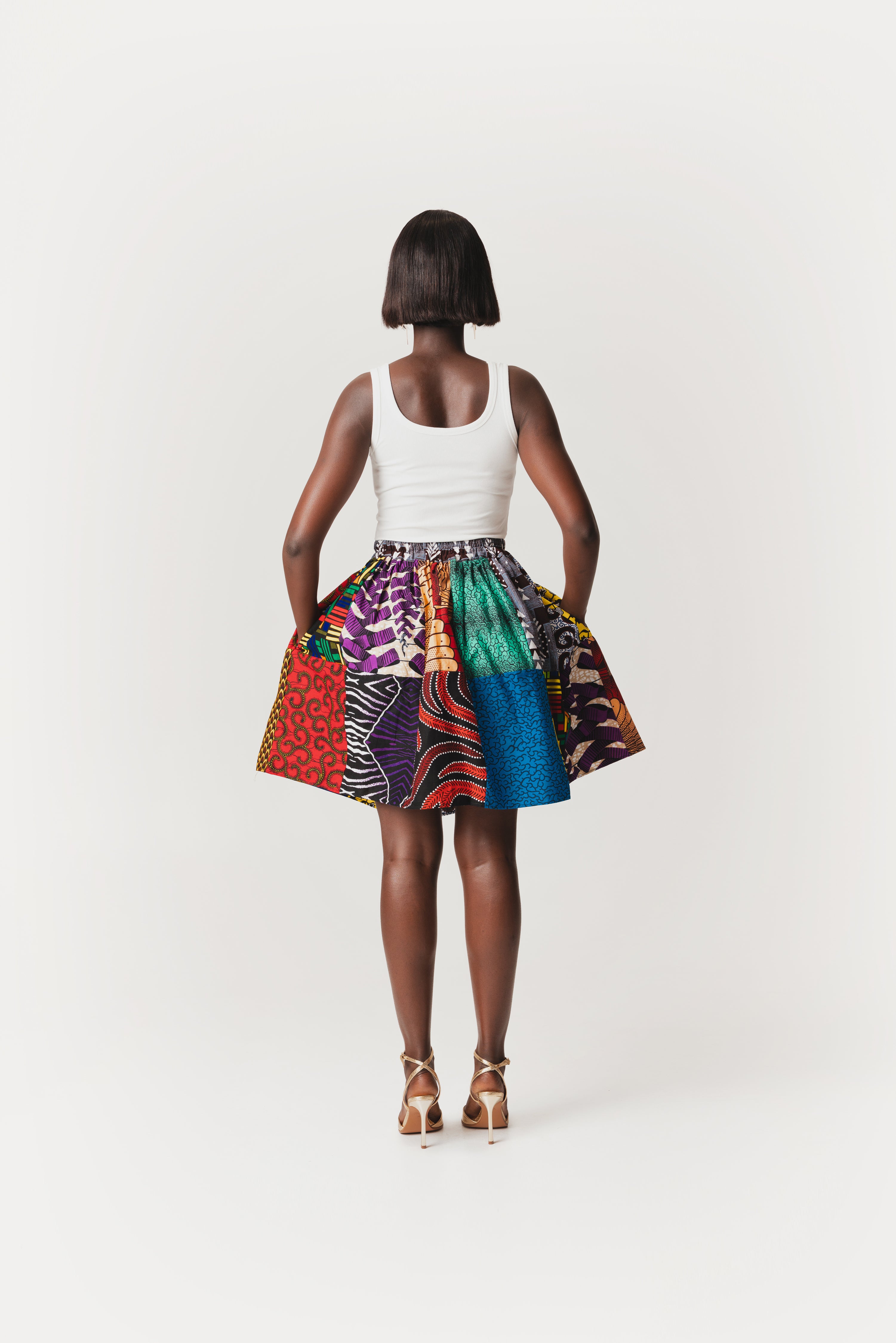NANA PATCHWORK Mini Skirt – OFUURE