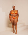 IZA ORANGE Reversible Bikini SET