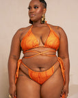 IZA ORANGE Reversible Bikini SET