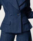 Denim Pinstripe KAIA Blazer