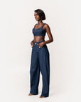 Denim Pinstripe IRA Pants