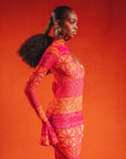 ANU PINK MERMAID MAXI DRESS