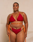 IZA ORANGE Reversible Bikini SET