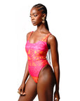 ANU PINK BACK TIE ONE PIECE SWIMSUIT