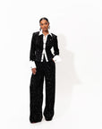 REI Sequin Pant Set in ONYX