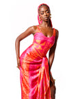 ANU PINK BIG SILK SCARF