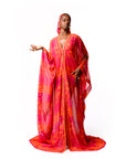 ANU PINK CHIFFON KAFTAN KIMONO