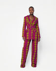 WUNMI African Print high waist trousers (3 LENGTH)