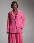 LIZA Sequin Blazer in TOURMALINE