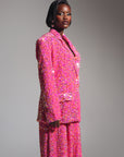 LIZA Sequin Blazer in TOURMALINE