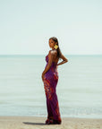 ENANG PURPLE MAXI DRESS