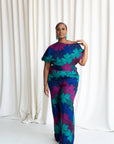 ZURI African print One Shoulder jumpsuit (3 LENGTH)