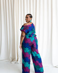 ZURI African print One Shoulder jumpsuit (3 LENGTH)