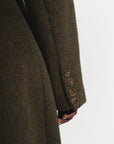 IMAN Wool Long jacket in OLIVE