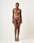 ANU PURPLE High Waist Bikini SET