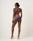 ANU PURPLE High Waist Bikini SET