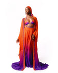 LUNA CHIFFON KAFTAN KIMONO