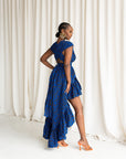 LOLO African Print Hi-low Infinity Dress