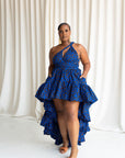 LOLO African Print Hi-low Infinity Dress