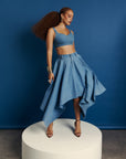 Light Denim SABINA Handkerchief Skirt