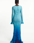 IRIS Hi-Low Ruffle Dress
