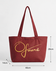 ÖFUURË Small Tote Bag in BROWN