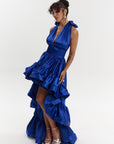 AMA Hi-low Dress in COBALT