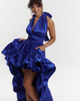 AMA Hi-low Dress in COBALT