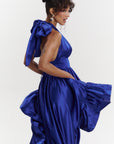 AMA Hi-low Dress in COBALT