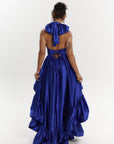 AMA Hi-low Dress in COBALT