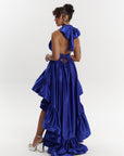 AMA Hi-low Dress in COBALT