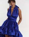 AMA Hi-low Dress in COBALT