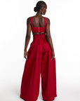 KIARA Wide Leg Pants in RED